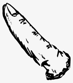 Part, Outline, Cartoon, Finger, Body, Index, Fingers - Black And White Finger