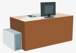 Computer Desk Png Hd - Computer Desk