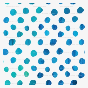 "messy" Watercolor Dots Fabric - Carrelage Motif Noir Et Blanc