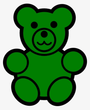 Green Bear Png Vector Free Library - Gummy Bear Clipart