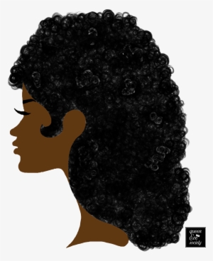 Queenevesociety Long Afro Hair Silhouette - Artist