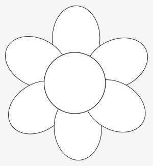 Petal Clipart Big Flower - Flor De Seis Petalos - 2207x2400 PNG ...