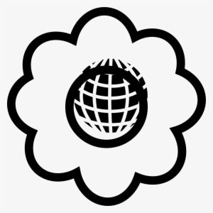 Earth Shape In A Flower Outline Comments - Blumen Umrisse