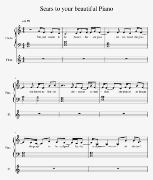 Scars To Your Beautiful Piano Sheet Music 1 Of 20 Pages - Gratitude