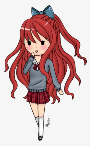 Red Haired Girl By Moruu On Deviantart Jpg Free Stock - Girl With Red Hair Png