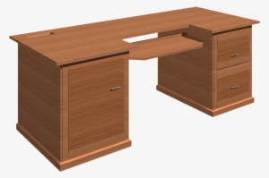 Computer Desk 3d View - Writing Desk