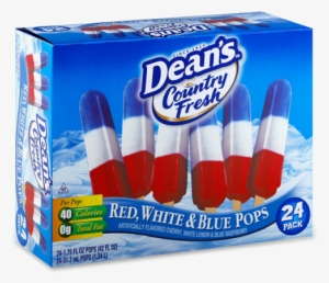 Dean's Country Fresh Red, White, And Blue Pops