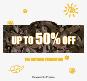 Beautiful Cartoon Cute Hand-painted Fall Discount Label - Portable Network Graphics