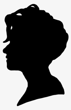 Black Silhouette Profile Female, Female Face Silhouette - Logo Black ...