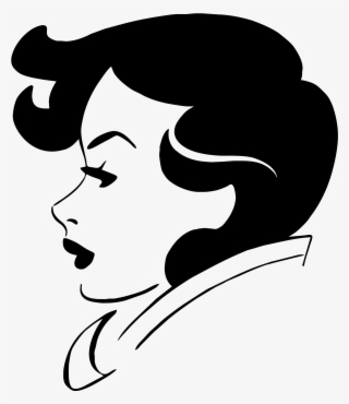 Women Clipart Profile - Retro Profile