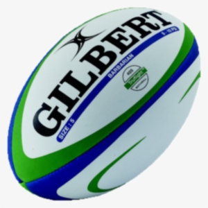Gilbert Barbarian Match Rugby Ball White Size 5
