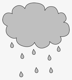 Oregon Clipart Rain - Gray Rain Cloud Clipart