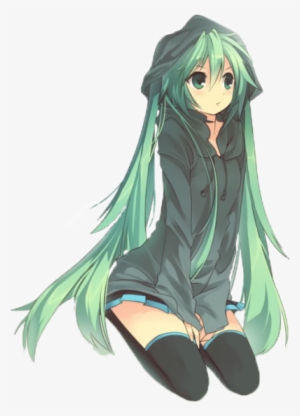 Anime Transparent Image - Hatsune Miku Hair Down