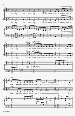 Listen To The Rain Thumbnail - Listen To The Rain Music Sheet Two Part Stephen L Lawrence