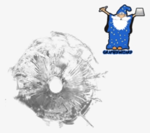 Bullet Hole Glass - Bullet Holes In Glass Png