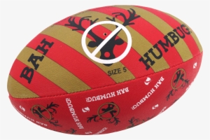 Rugby Ball Png Background Image - Samurai Bah Humbug Christmas Rugby Ball