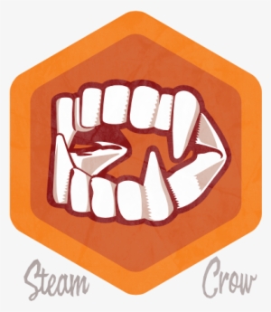 Plastic Fangs Spirit Badge - Flag