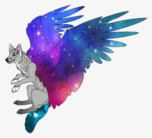 Wolf Clipart Tumblr Transparent - Galaxy Dog Drawing