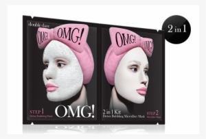 Omg 2in1 Kit Detox Bubbling Microfiber Mask - Omg Mask