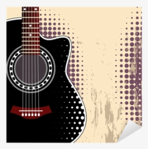 Background With Guitar Sticker - Guitar Background