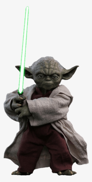 Attack Of The Clones - Hot Toys Yoda Png