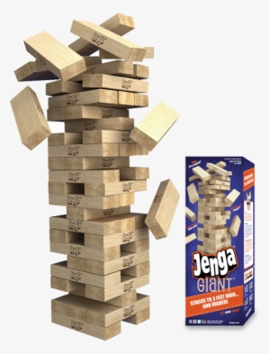 Giant Jenga -54 Pcs - Jenga Giant Genuine Hardwood Game