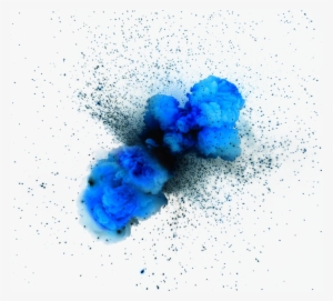 Smoke Blue Flame Creative Design Transprent Png - Explosion