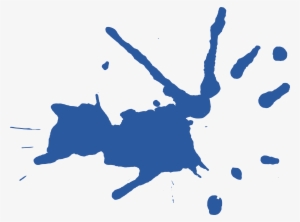 10 Blue Paint Splatters - Portable Network Graphics