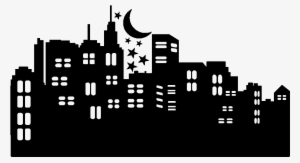 Sticker New York Gratteciels De Nuit Ambiance Sticker - Silhouette