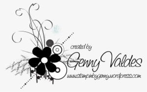 Flower Swag Watermark - Drawing