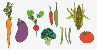 Vegetable Set Temporary Tattoo