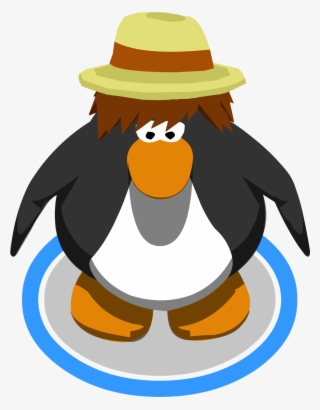 Straw Fedora Ig - Club Penguin Purple