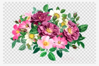 Flower Bunches Png Clipart Flower Bouquet Floral Design - Flower Bouquet Clipart Png