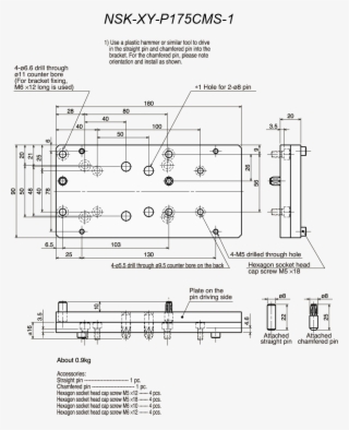 Nsk Xy P175cms 1 Combining Bracket - Diagram