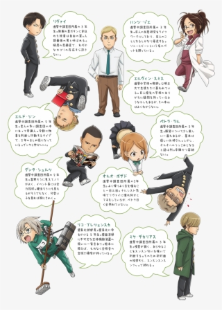 Tv Anime " March Giant Junior High School," The Official - 進撃 巨人 中学校 キャラクター