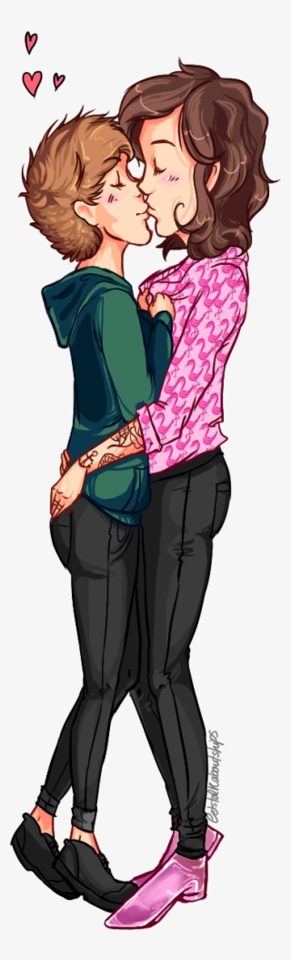 Boys Kiss Louis Y Harry, Larry Stylinson, Louis Tomlinson, - Illustration