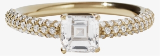 Asscher Halo Ring - Engagement Ring
