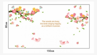 Unique Bargains Family Home Plum Blossom Bird Pattern