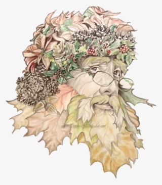 A Colored Pencil Drawing Of Our "autumn Santa" Create