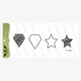 {f164} Stamp Set ''diamonds And Star Dudling'' - .com