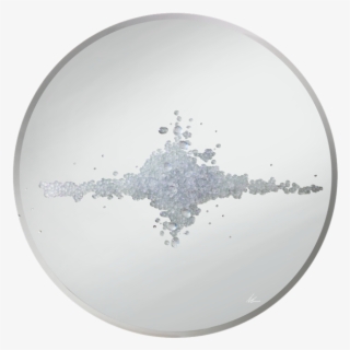 Silver Glitter Cluster Liquid Glass Art - Art