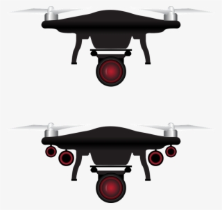 Drone, Vector, Icon, Camera, Aerial, Remote, White - Unmanned Aerial Vehicle