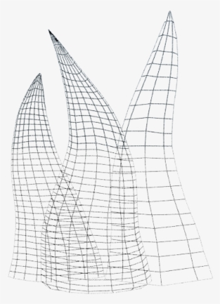 Skyscraper Wireframe Render - Drawing