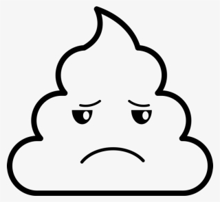 Disappointed Poop Emoji Rubber Stamp - Coloring Pages Poop