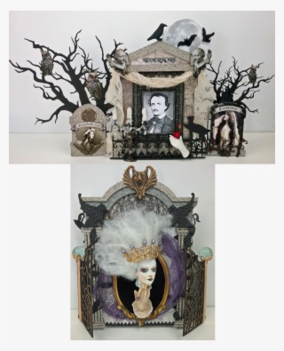 Edgar Allan Poe & Marie Antoinette Tombs - Diorama Edgar Allan Poe