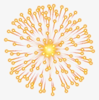 Orange Fireworks Transparent Png Image - Gold Fireworks Png