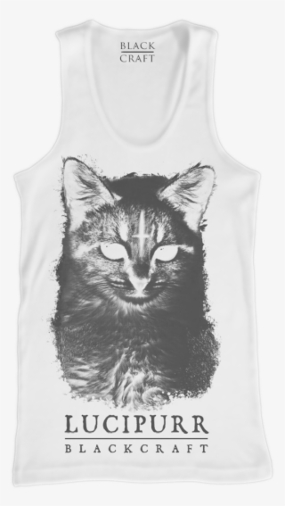 Lucipurr- White Tank Top - Top