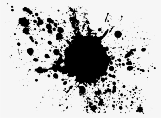 Black Ink Png Clipart - Royal Blue Paint Splatter