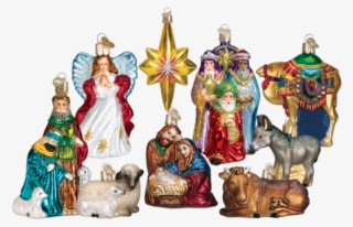 Old World Christmas Nativity Collection Glass Ornament - Old World Christmas Three Wise Men Glass Ornament