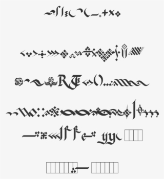 Kingthings Flourishes Sample Fonts - Flourishes